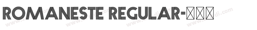 Romaneste Regular字体转换